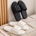 thumbnail image 5 of KaLI_store Summer Saving Clearance! Womens Slides Women Men Slippers Home Couple Shoes Indoor Outside Soft Soled Slippers Black,9, 5 of 5
