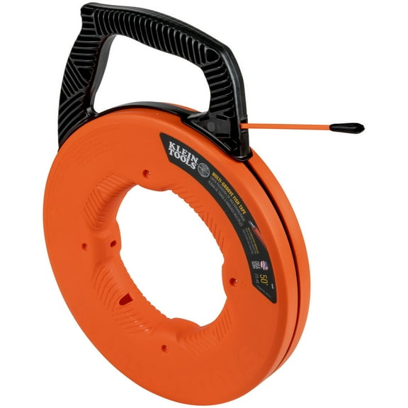 Klein Tools 56382 Multi-Groove 50 ft. Fiberglass Fish Tape with Nylon Tip