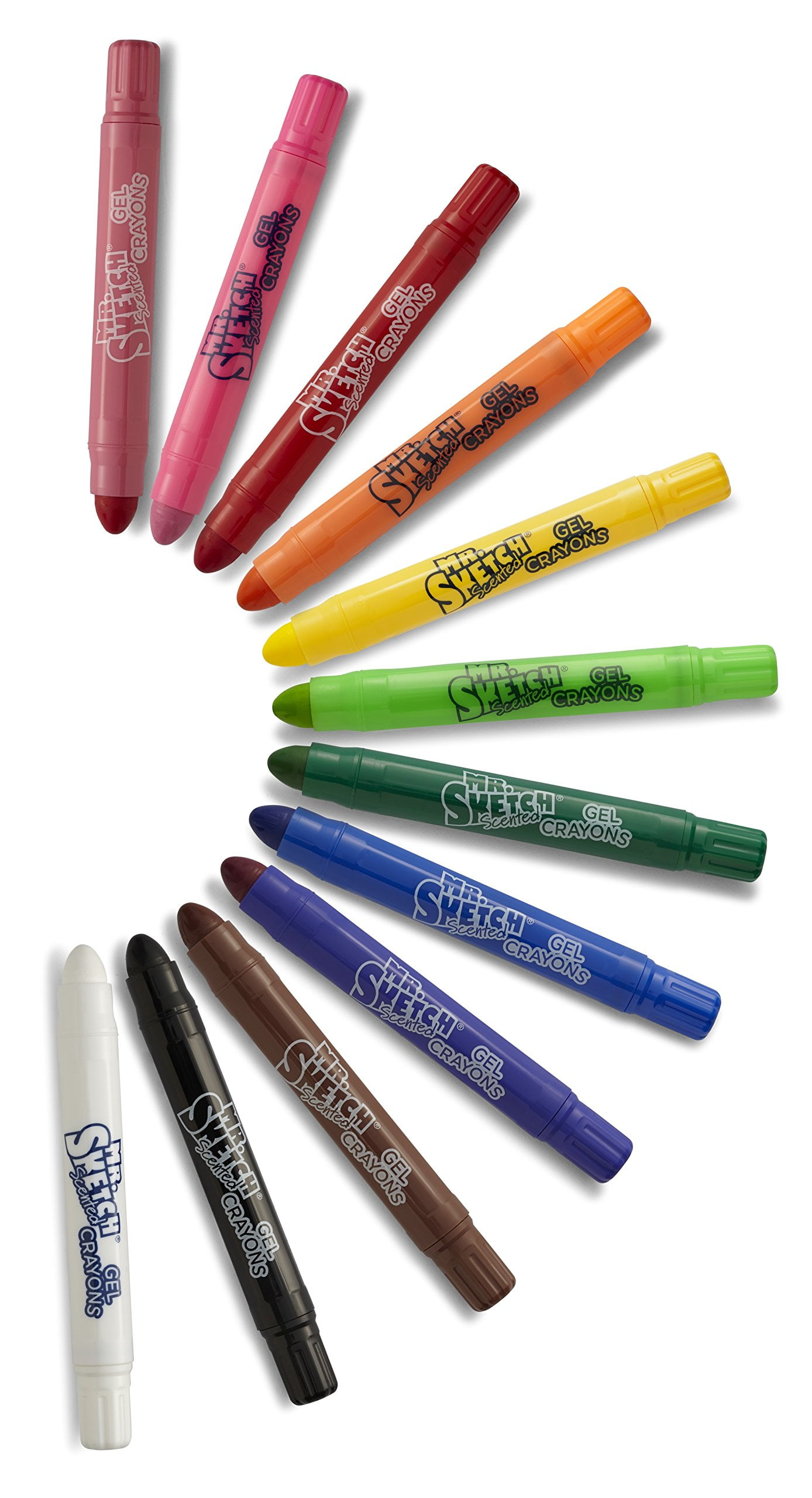 Mr. Sketch Twistable Scented Gel Crayons, 12 Pieces