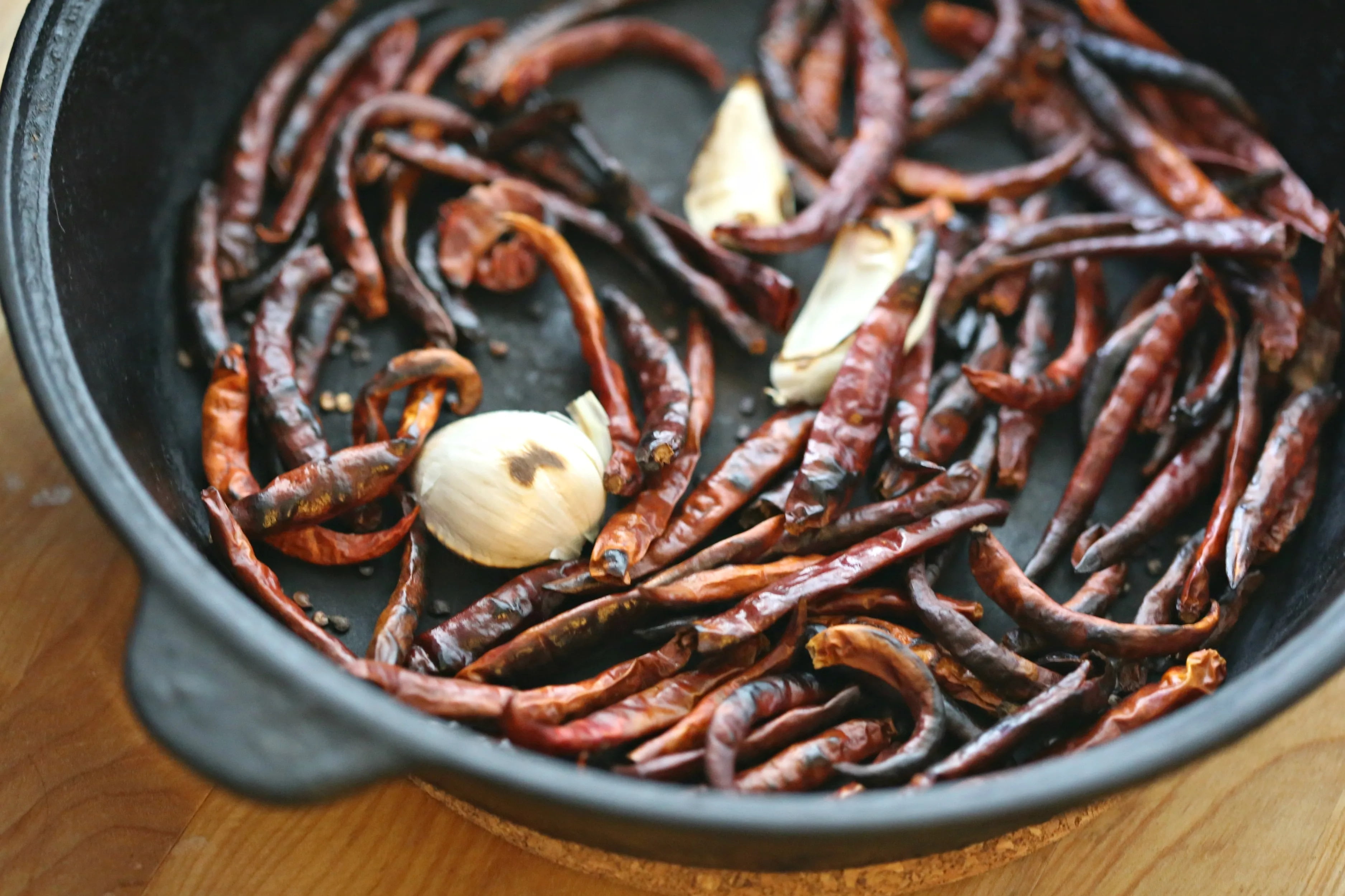 Toasted Arbol Pepper, Chile de Arbol Tostado. 1 lb