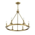 thumbnail image 4 of Trade Winds May 6-Light Chandelier in Natural Brass, 4 of 6