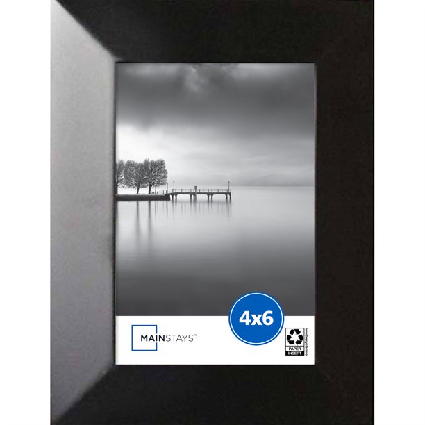 Mainstays Wide Black 5" x 7" Frame, Set of 4