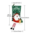 thumbnail image 2 of 4-Pack Large Christmas Stockings – 18" Santa and Reindeer Non-Woven Xmas Stockings for Fireplace Hanging, Holiday Gift Boots Decorations, 2 of 8