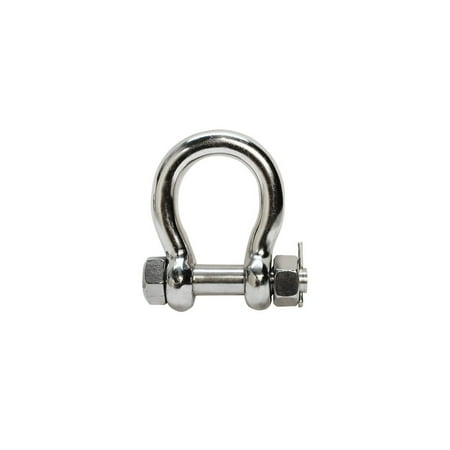

5/8 Stainless Steel 316 BOW SHACKLE PIN D RING RECOVERY TOW MARINE BOAT 2 TON 4000 Lbs WLL