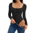 thumbnail image 4 of Unique Bargains Bodysuit Slim Fit Brief Leotard L Black, 4 of 6