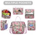 thumbnail image 2 of Pioneer Flower Floral Print Pattern Womens Lunch Box for Work,Insulated Large Lunch Bag for Tween and Teen,Loncheras Para Mujer,Leakproof Adult Lunch Bag for Work,Beach,Travel,Picnic,Camping, 2 of 7