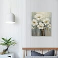 thumbnail image 3 of COMIO  Wall Art Floral Canvas Pictures: White Lily Abstract Flower Print on Canvas Artwork for Office Dining Rooms, 3 of 4