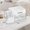 White, variant on Zeiwohndc Small Desktop Beauty Stand With 5 Divisions And Smooth Sliding Trays