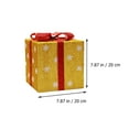 thumbnail image 4 of Gymnture 3pcs Christmas Snowflake Gift Box Glitter Gifts Box with Bow, 4 of 10