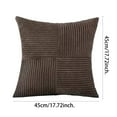 thumbnail image 2 of Luxurious Corduroy Throw Pillow Cover Solid Color Polyester Fabric Soft Durable Machine Washable for Living Room Sofa Bedside, 2 of 4