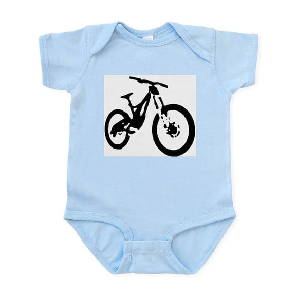 CafePress - Mountain Bike Body Suit - Baby Light Bodysuit, Size Newborn - 24 Months