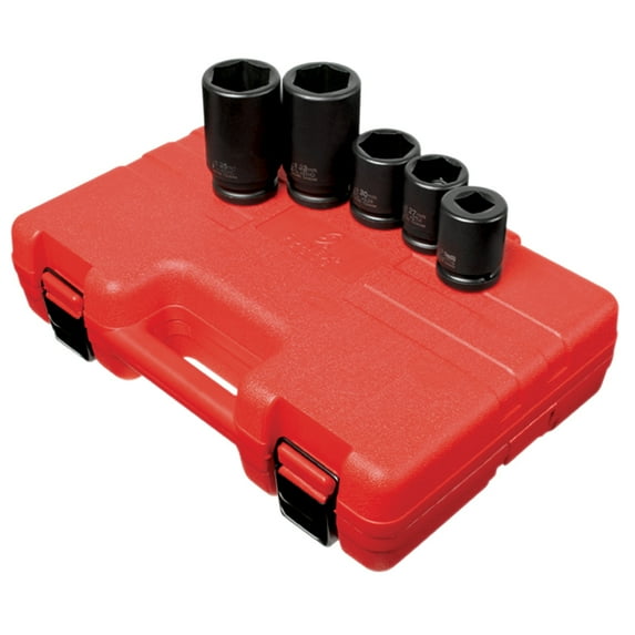 Sunex 4050M 3/4" Drive 5 Pc. Cr-Mo Steel Metric Wheel Service Impact Socket Set