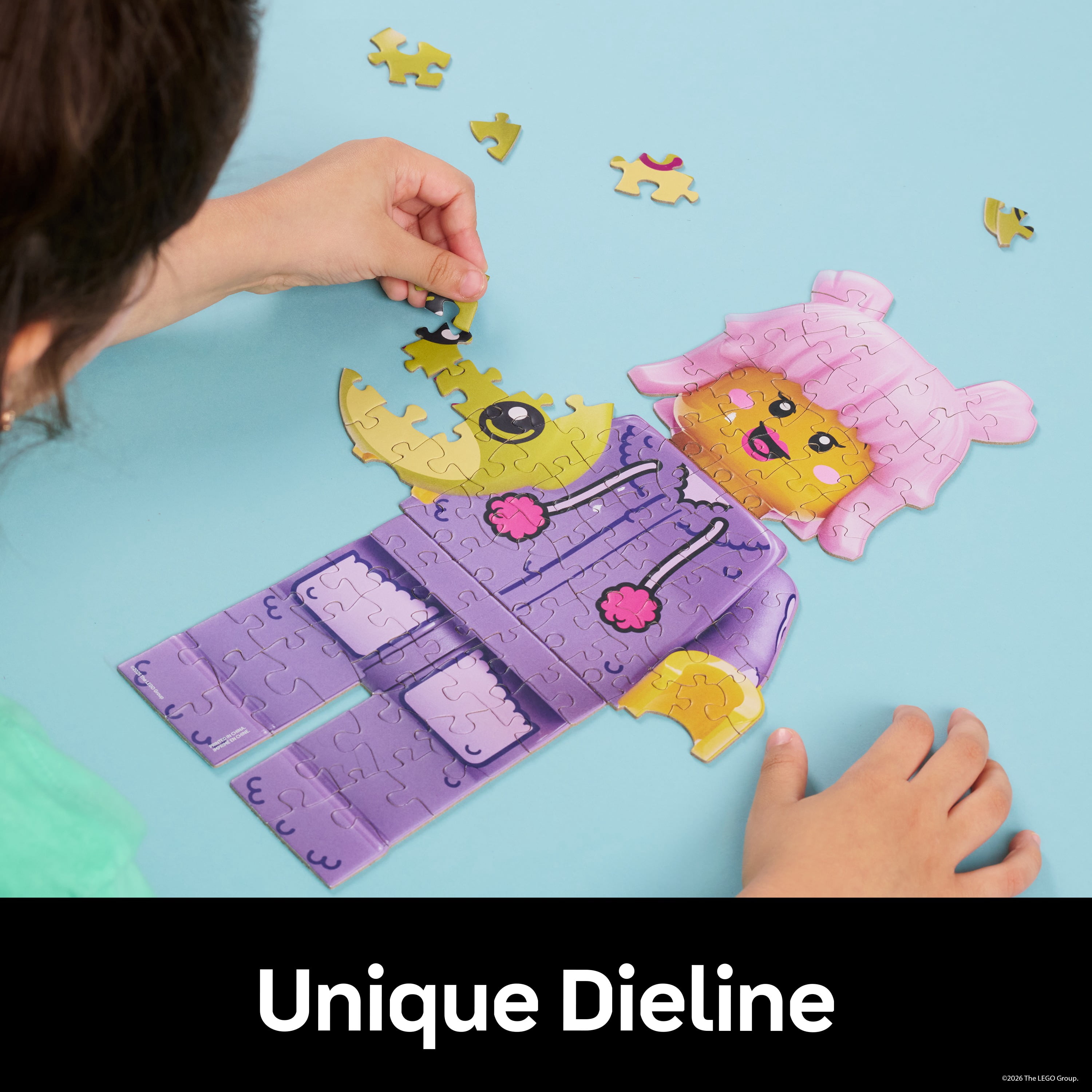 LEGO® Minifigures Blind Puzzle, 100 Pieces, 1 Puzzle Per Package, 6 to Collect, Build and Swap Shaped Minifigure Puzzle