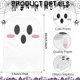 thumbnail image 2 of 100 servilletas de papel de fantasma de Halloween, servilletas de cóctel de fantasma desechables para, 2 of 5