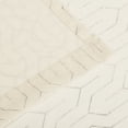 thumbnail image 4 of Cormac Set of 2 Printed Geometric Trellis Sheer Grommet Curtain Panels, 52" x 84", Ivory, 4 of 4