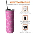 thumbnail image 6 of 20oz Pink Breast Cancer Skinny Tumblers Stainless Steel Tumbler with Lid and Straw,Vacuum Insulated Double Wall Travel Tumbler Cups with Cleaning Brush for Coffee,Tea, 6 of 6