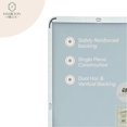 thumbnail image 6 of Hamilton Hills Silver Mirror Bathroom Mirrors for Wall Rounded Corner Lightweight Deep Rectangle 24" x36", 6 of 9