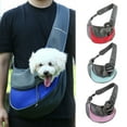 thumbnail image 2 of Pet Carrier Backpack Zipper Closure Hands-Free Mesh Sling Bag Breathable Design Mesh Cloth Crossbody Shoulder Bag, 2 of 8
