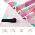 thumbnail image 3 of GZHJMY 71x31In Absorbent Quick Drying Beach Towel, Delicate and Easy to Wipe, for Beach Swimming Pools, Bathrooms, Travel and Sports with Mesh Storage Bag-Strawberry Flower, 3 of 7