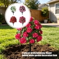 Bright Color Faux Crabapple Flower Stem With Round Stand Faux Red ...