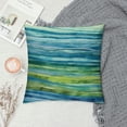 thumbnail image 2 of COMIO Blue and Green Body Pillow Cover Abstract Bright Waves Watercolor Hand Drawn Striped Long Pillow Case with Zipper Decorative Bedding Pillowcase Farmhouse Cushion Pillow Covers for Bedroom, 2 of 5