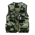 thumbnail image 2 of Lilgiuy Men's Thin Sports Vest Casual Multifunctional Classic Utility Sleeveless Vest for Hiking Jogging Hunting Khaki, 2 of 5