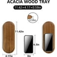thumbnail image 2 of Wood Serving Trays Charcuterie Boards Oval Wooden Plates Wood Serving Platter Cheese Dinner Plates Bulk for Dessert Snack Bread Fruit Appetizer Dishes (11.5x4Inch*12Pack), 2 of 8