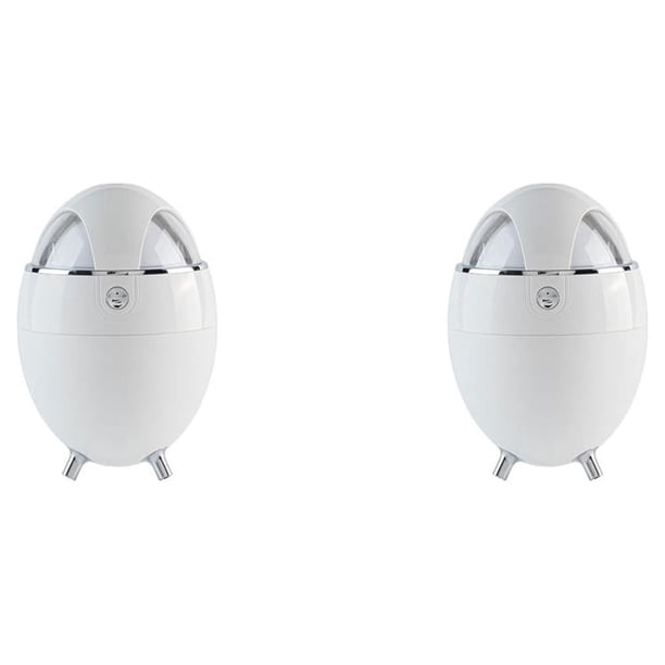 Humidificador de luz colorida Inteprter 350 ml minidifusor portátil Blanco 2Conjunto