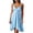 Sky Blue, variant on Chemise Nightgowns for Women Zaewscy Women's Casual Summer Short-style Lace Knee-length Nightgown With Bow Decoration Pink Free Size