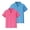Blue+Pink, variant on 2 Pack Polo Shirts for Boys Classic 3-Button Placket Collared School Uniform Short Sleeve Golf Polo Shirt Soft Breathable Activewear Tops Wine 130