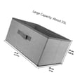 thumbnail image 2 of Nonwoven Drawer Storage Box Grey for Home Use Square Sundries Storage Case, 2 of 5