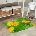 thumbnail image 7 of Vsdgher Bees Pollinates A Yellow Dandelion Flannel Anti-Slip Floor Mat Comfort Mat Outdoor Rug, Indoor Outdoor Rugs for Home, Office, Laundry 16''x24''in, 7 of 7