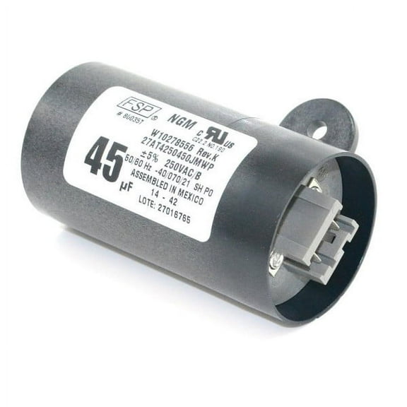 Whirlpool W10804665 Genuine OEM Capacitor 45mfd 250vac 50-60hzFits: W10278556 W10666222