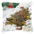 thumbnail image 1 of Carolines Treasures ASAD0780PW1414 Hérisson & Porte Rouge Cottage Toile Oreiller Décoratif, 1 of 4