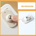 thumbnail image 3 of AURARMLET 4-Pack Large White ABS Caster Wheels with Self-Adhesive for Smooth Furniture Mobility and Easy Movement, 3 of 7