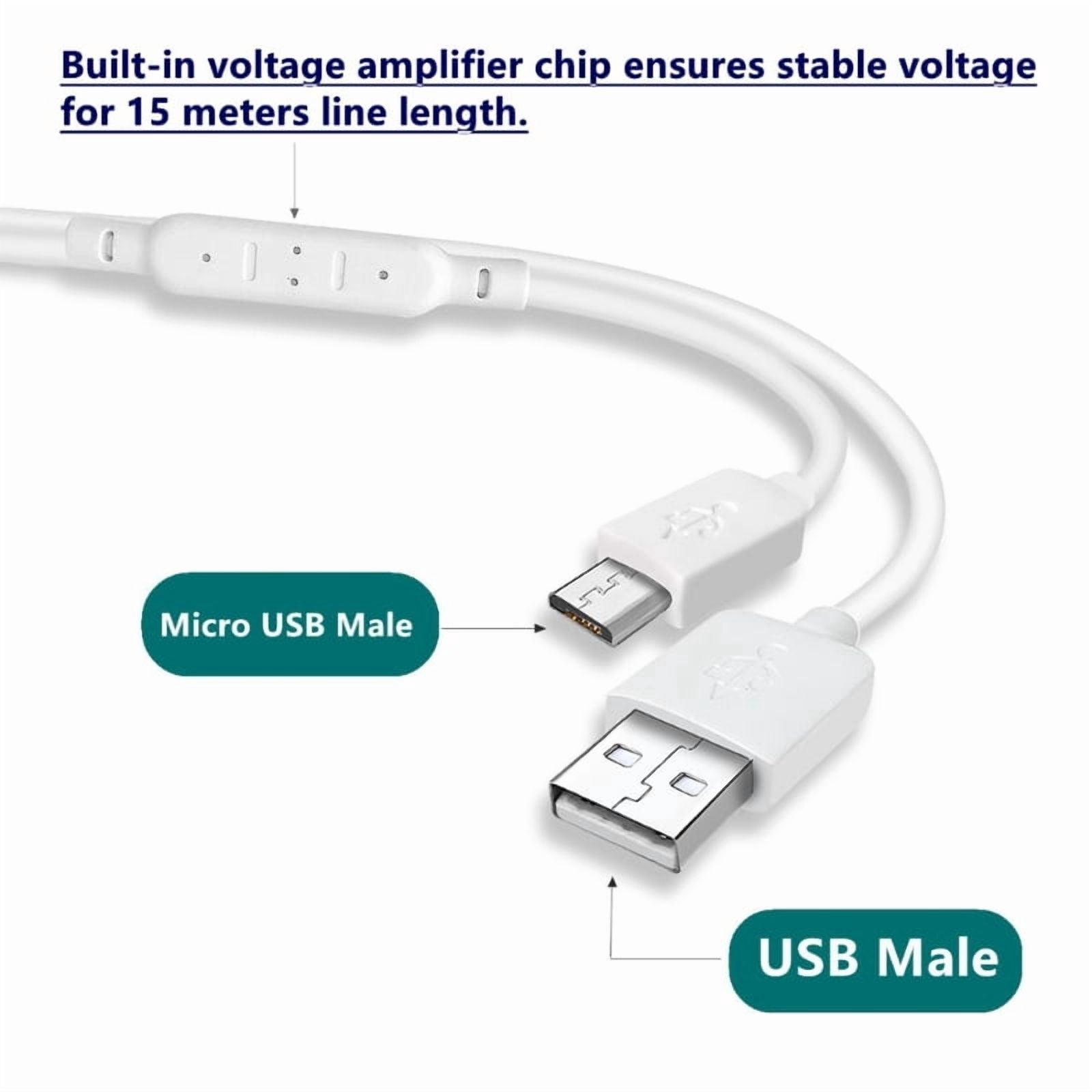 Quality USB to Micro USB Charger Cable for Tablet Reliable Charging Solution Flexible Charger Cord Power Supply