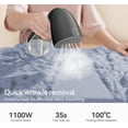 thumbnail image 2 of HiLIFE Steamer for Clothes, 1100W Clothes Steamer, Fast Wrinkle Removal with Large 300ml Tank, Ideal for All Fabrics, Easy to Use, Compact and Portable Travel Garment Steamer, 2 of 13