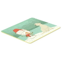 Yellow Labrador Snowman Christmas Kitchen or Bath Mat 24x36