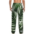 thumbnail image 3 of Picia Tropical Palm Leaves1 Mens Soft Woven Cotton Elastic Waistband Sleep Pajama Pant Lounge Sleep Pant With Pockets And Drawstring-, 3 of 9