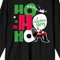 thumbnail image 2 of A Christmas Story Ho Ho Ho Women's Black Long Sleeve Crew Neck Tee-XXL, 2 of 7