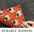 thumbnail image 6 of Pug Dog Door Rugs,Washable Non Slip Door Mats Indoor,Decorative Door Mats,Entry Mat Indoor for Entrance,Bedroom,Kitchen,Bathroom,17"x30", 6 of 6