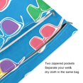thumbnail image 3 of 2 PCS Wet Dry Bags for Baby Cloth Diapers Reusable Waterproof Wet Bags for Stroller, Travel & Gym Colorful Sunglasses, 3 of 8