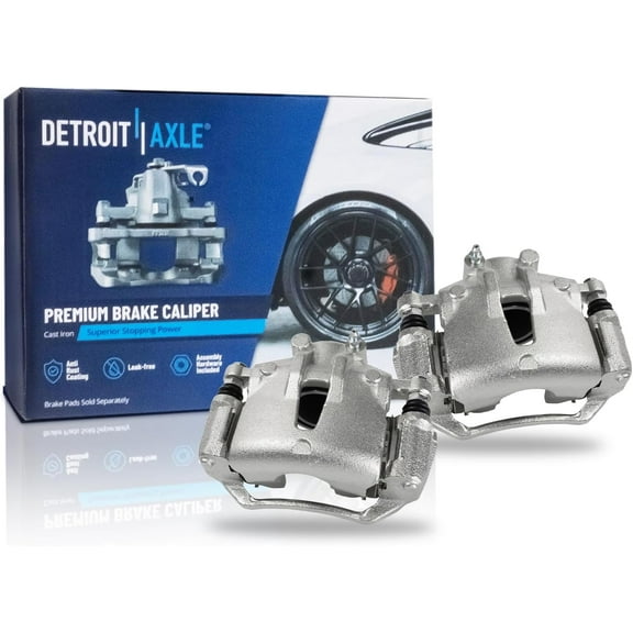 Detroit Axle - Front Brake Calipers with Brackets Replacement for Kia Forte Koup Forte5 Hyundai Elantra 2.0L
