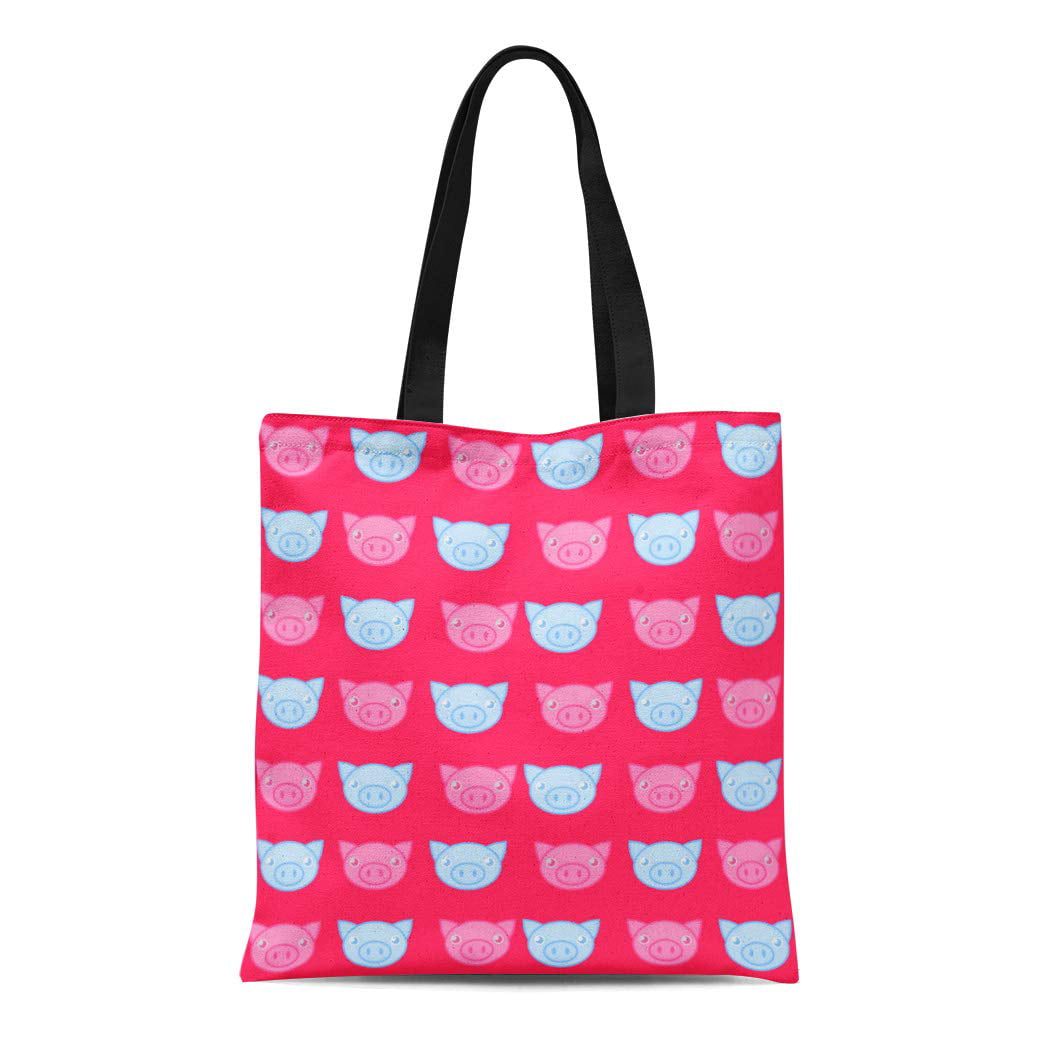 Little Pig Piggy Grocery Travel Reusable Tote Bag 