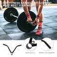 thumbnail image 3 of Steel Barbell T Bar Handle Trainer Grip Accessory for Workouts, 3 of 8