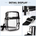 thumbnail image 5 of ibiyuan Clear Bag for Stadium Events - Clear Crossbody Bag Stadium Approved Small Mini Clear Purse, Womens Handle Handbags for Sports Concerts, 5 of 9