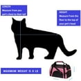 thumbnail image 3 of Pet Carrier Soft-Sided Carriers for Cat Carriers Dog Carrier for Small Medium Cats Dogs Puppies Pet Carrier Airline Approved up to 15 Lbs Cat Dog Pet Travel Carrier (Medium,Pink), 3 of 6