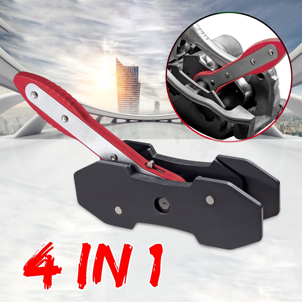 Brake Caliper Spreader Car Piston Ratcheting Press Tool Metal Universal