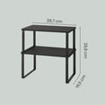 thumbnail image 2 of SONGMICS Especiero, Estante para Especias, Juego de 2, de Armario, Estante de Almacenamiento de Cocina Extensible, Negro, 2 of 5