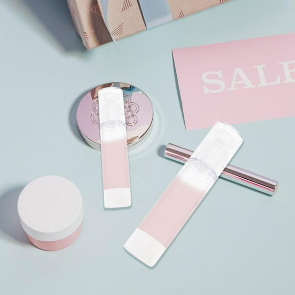 FELTECHELECTR 3Pcs Mini Essence Storage Bottle for Travel Cosmetic Containers in White Color